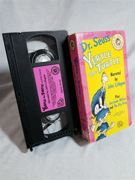 Dr Seuss Yertle The Turtle Vhs Animated Narrated By India Ubuy