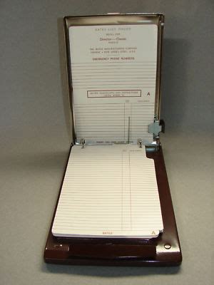 Vtg Bates List Finder Refill For Director Or Classic