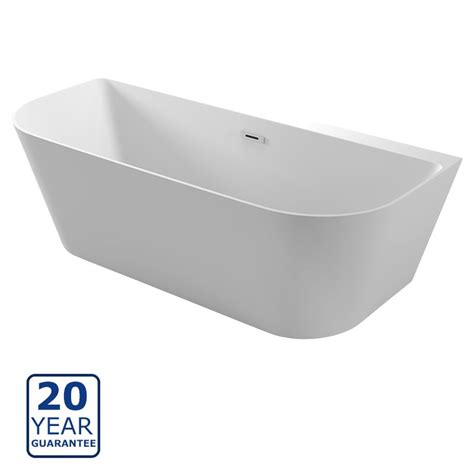 Serene Mila Freestanding Double Ended Bath 1500mm X 750mm White