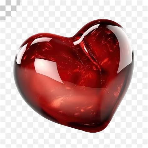 Coeur Rouge Sur Fond Transparent Coeur Transparent Téléchargement Png