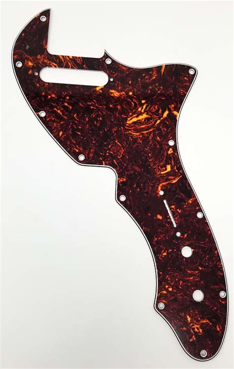 Brio Thinline Pickguard Holes Brown Tortoise Reverb