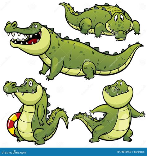 Cartoon Crocodile 74843459