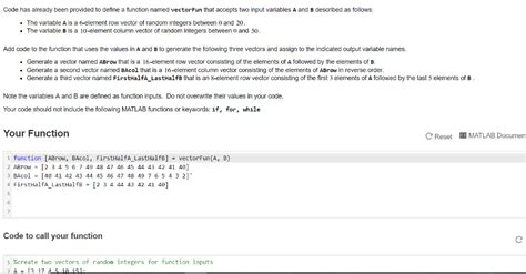 Solved Code Already Provided Define Function Named Vectorfun Accepts