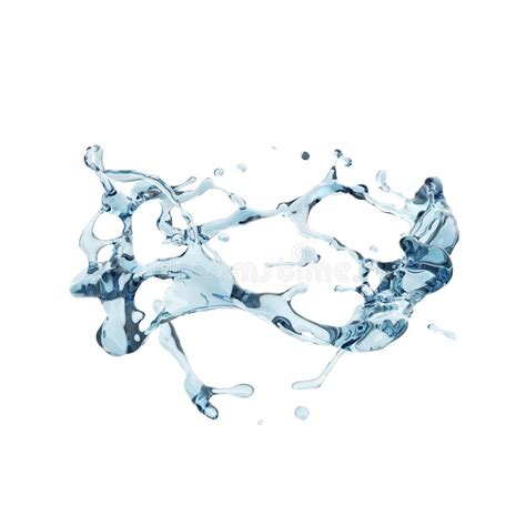 Pure Water Splash Isolated In White Background Stock Image Image Of