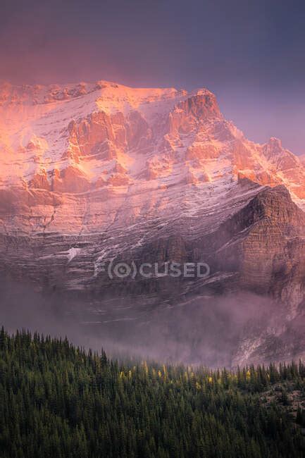 Mount Temple View From Moraine Lake At Sunrise Banff National Park