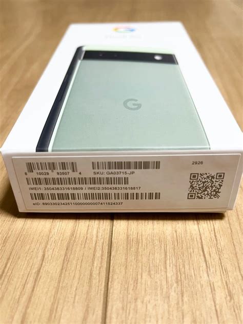 新品 Google Pixel 6a Sage 128 GB SIMフリーPayPayフリマ