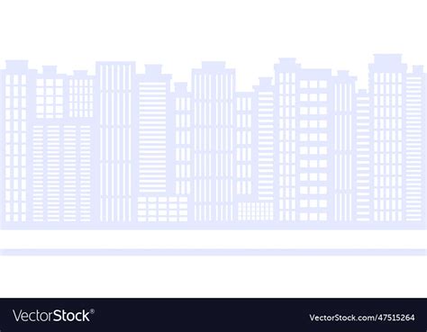 Cityscape city background with road buildings Vector Image