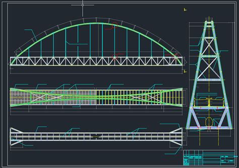 Bridge Across A River Free DWG