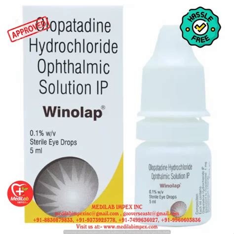 Olopatadine Hydrochloride Eye Drops 0 2 5 Ml At Rs 50 Piece In Nagpur