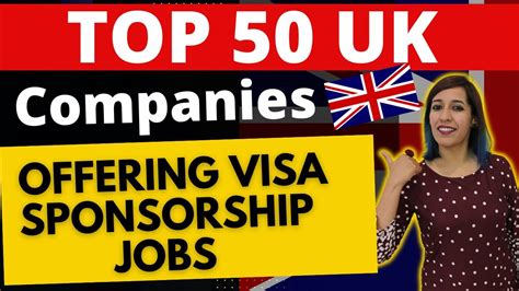 Uk Companies Offering Work Visa Sponsorship Jobs List Of Uk