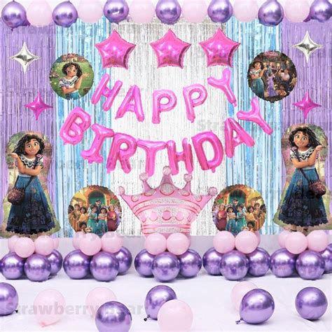 Encanto Theme Mirabel Character Girls Birthday Balloons Decoration