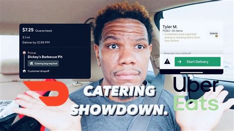 Uber Eats Vs Doordash 🔥🤑catering Showdown Doordash Uber Eats Ride