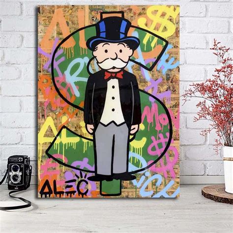 Cuadros Alec Monopoly Money Arte Callejero Modernos Canvas Mercado Libre