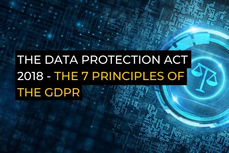 The Data Protection Act 2018 The 7 Principles Of The GDPR Blog