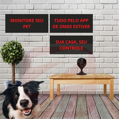 Kit C Meras Wifi Imx Black Intelbras Mibo Ip Full Hd Preta