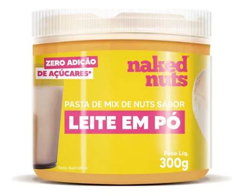 Pasta Amendoim castanha De Caju Naked Nuts Leite Em Pó Top MercadoLivre