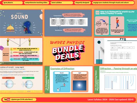 148 Slides C12 15 Igcse Physics Waves Physics Bundle 2024 2026 Teaching Resources