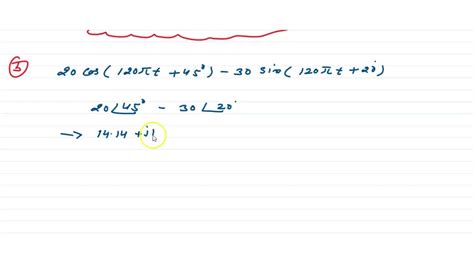 Solved Express The Sum Of The Following Sinusoidal Signals In The Form