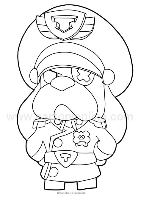 Ausmalbilder Colonel Ruffs Von Brawl Stars