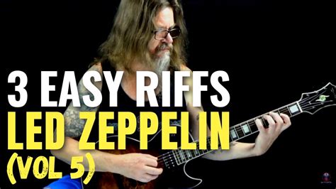 3 More Fun Easy Riffs By Led Zeppelin Vol 5 YouTube