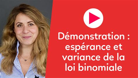 D Monstration Esp Rance Et Variance De La Loi Binomiale