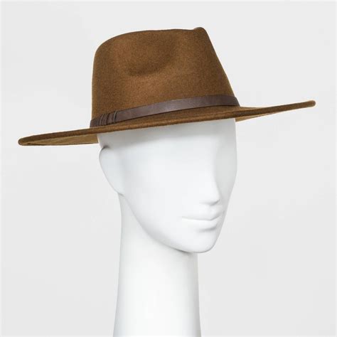 Women S Wide Brim Felt Fedora Hat Universal Thread™ Brown One Size Wide Brim Fedora Fedora