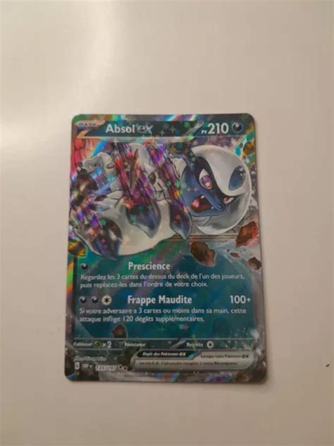 CARTE POKÉMON ABSOL EX 135 197 ultra rare EV3 flammes obsidiennes FR