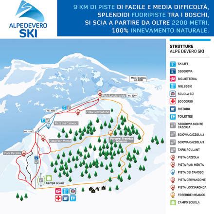 Mappa Delle Piste Da Sci A Alpe Devero