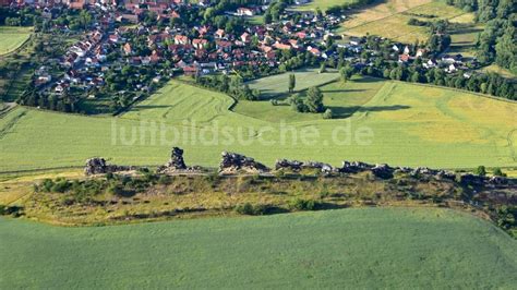 Luftbild Thale Königstein Teufelsmauer in Thale im Bundesland