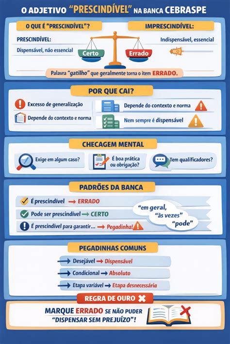 O Significado Do Adjetivo Perecível - CEBRASPE e o adjetivo prescindível | Professor Rogerão Araújo