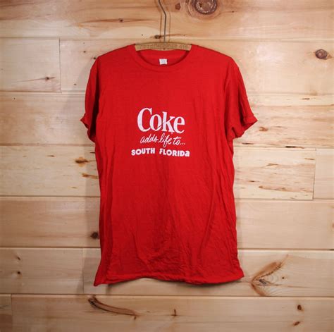 Vintage 1980 Coca Cola Coke Adds Life To South Florida 80s Red Single