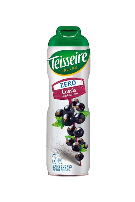 Teisseire Le 0 Sirop Concentrat Cu Aroma De Coacaze Negre 600 Ml