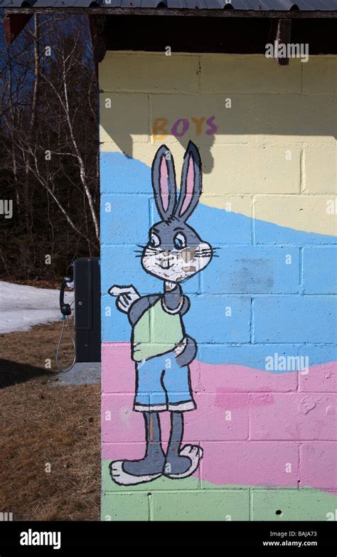 Cartoon characters painted on wall Stock Photo - Alamy