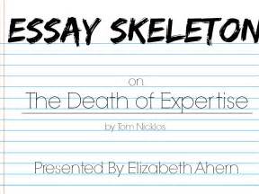 Essay Skeleton By Isolatedinwonderland