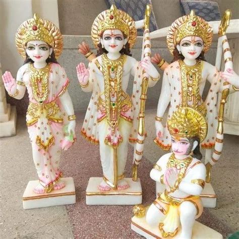 Hindu Marble Ram Lakhan Sita Murti For Home Size 1 Ft At Rs 20000 In