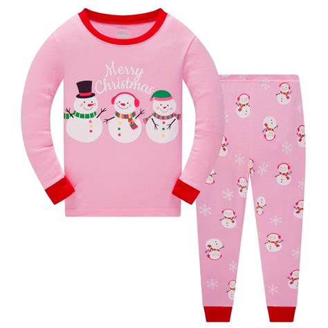 Popshion Baby Boys Christmas Pajamas Set 100 Cotton Xmas Sleepwear