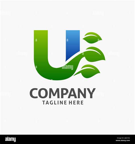 Letter U Leaf Logo Design Stock Vector Image And Art Alamy