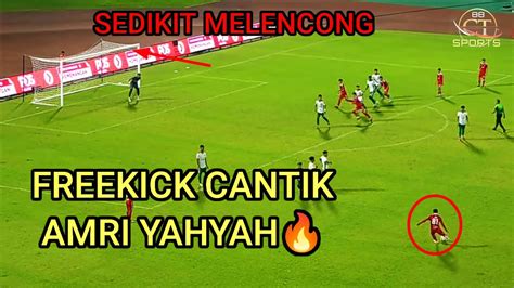 Freekick Cantik Melencong Amri Yahyahsabah Fc Vs Kelantan United Fc