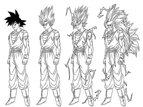 Coloriage Super Saiyan Goku Télécharger Et Imprimer Gratuit Sur