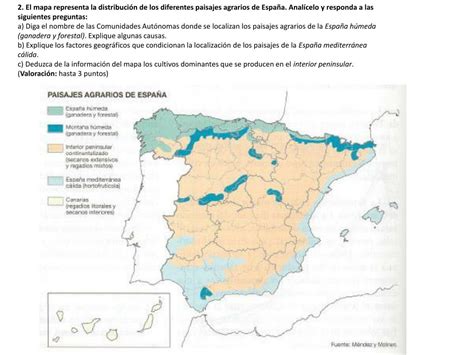 Ppt El Mapa Representa Los Usos Del Suelo Agrario Anal Celo Y