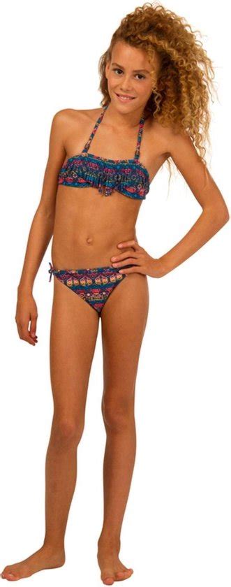 Protest Matilda Jr Bandeau Bikini Blue Gas Bol