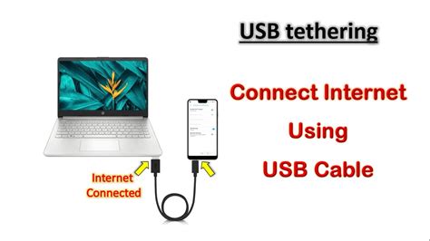 How To Connect Mobile Internet To Laptop Via Usb Cable Usb Tethering