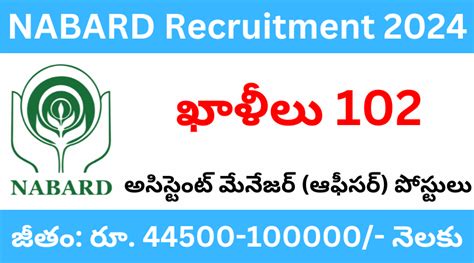 Nabard Recruitment Apply Online For Assistant Manager