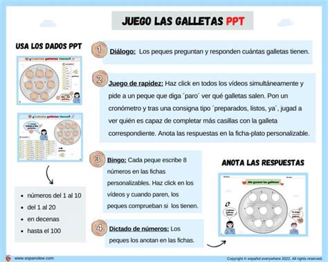 materiales didácticos con números Activdades para enseñar español a