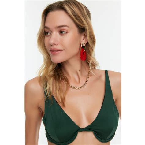 Trendyol Green Triangle Bikini Top EPonuda