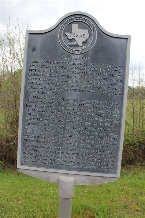 Jefferson Texas Historical Marker Home To The Caddo India Flickr