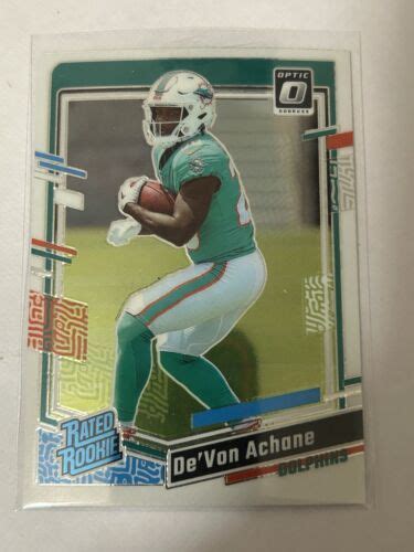 Panini Donruss Optic Football Devon Achane Rated Rookie Miami