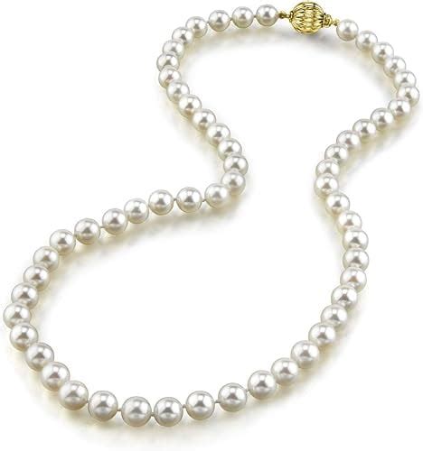 The Pearl Source K Gold Mm Hanadama Quality Round White