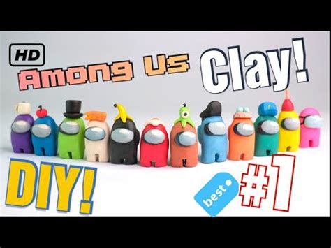 How To Make Among Us Characters From Polymer Clay Easy YouTube