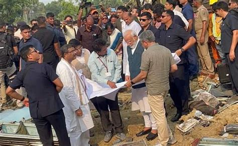 Pm Modi Reached Odisha Balasore Taking Stock Of The Incident